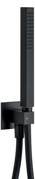 HG SET Ecostat Black - Sprchový systém pod omietku, Ecostat Square, termostatická batéria - kompletná sada, čierna matná
