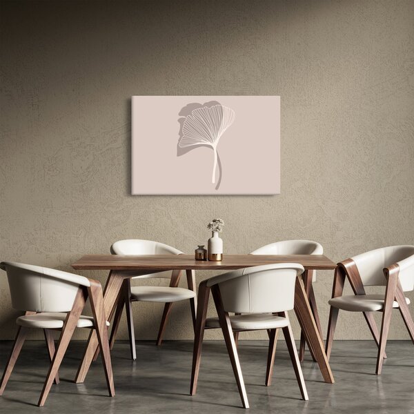 Obraz - Béžové listy N⁰4 (90x60 cm)