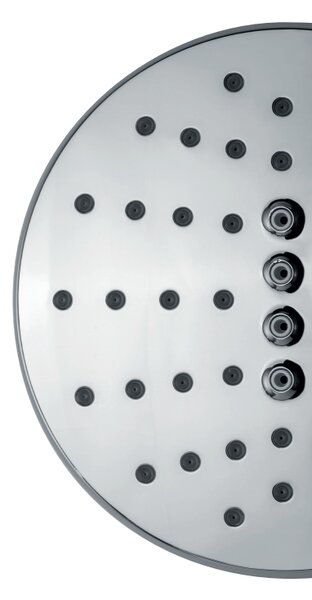 HG SET Jumbo - Sprchový systém pod omietku, Ø 400mm, 3 prúdy, páková batéria - kompletná sada, chróm