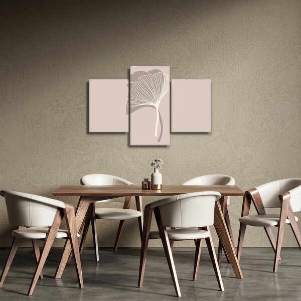 Obraz - Béžové listy N⁰4 (90x60 cm)