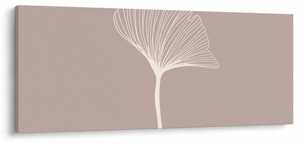 Obraz - Béžové listy N⁰5 (120x50 cm)