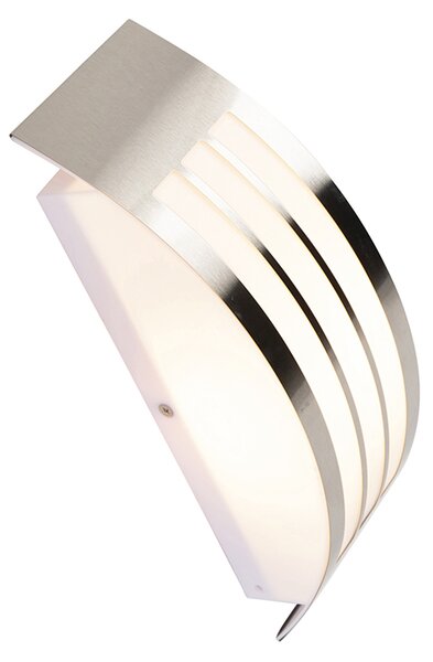 Moderná nástenná lampa z nehrdzavejúcej ocele IP44 - Sapphire Deluxe