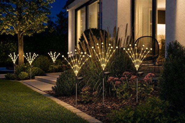 Lampa Strend Pro Garden Floro, solárna, 42xLED, 66 cm