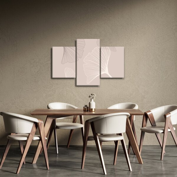Obraz - Béžové listy N⁰6 (90x60 cm)