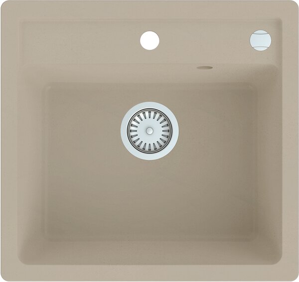Vima 902 - Granitový drez bez odkvapkávacej plochy 530x500x220mm, piesková