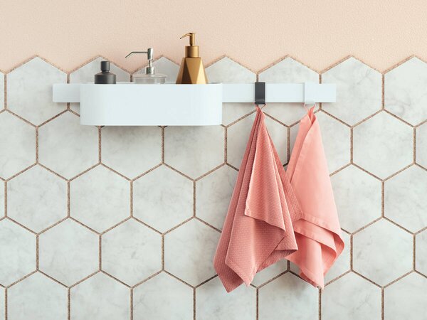 Hansgrohe WallStoris - Háčiky na uterák, široké, čierna matná 27914670