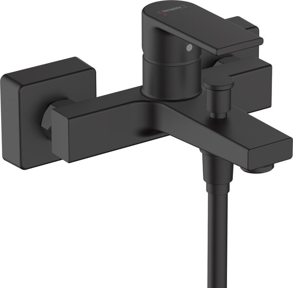 Hansgrohe Vernis Shape - Páková vaňová batéria nástenná, čierna matná 71450670