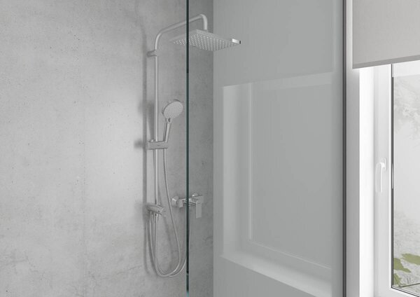 Hansgrohe Vernis Shape - Páková sprchová batéria nástenná, čierna matná 71650670