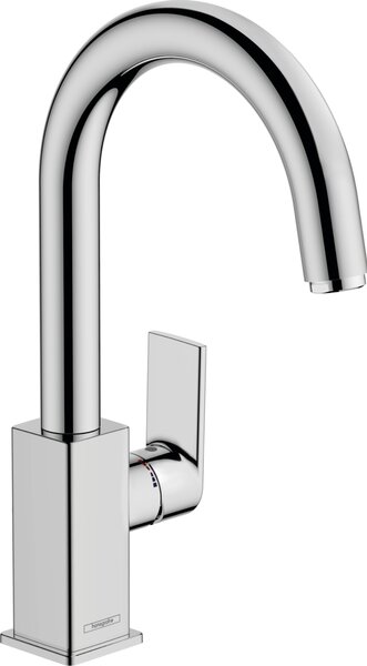 Hansgrohe Vernis Shape - Umývadlová batéria stojanková s otočným výtokom a odtokovou súpravou s tiahlom, chróm 71564000