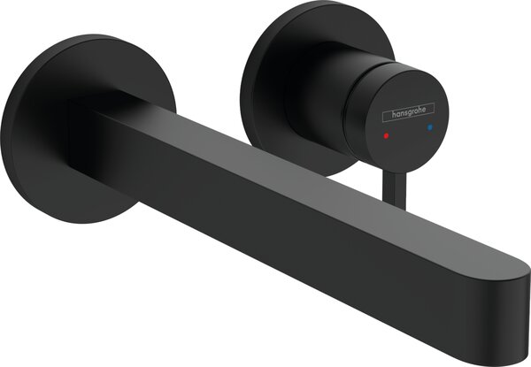 Hansgrohe Finoris - Páková umývadlová batéria pod omietku, výtok 228 mm, čierna matná 76050670