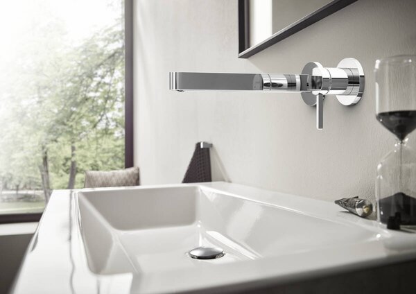 Hansgrohe Finoris - Páková umývadlová batéria pod omietku, výtok 228 mm, chróm 76050000