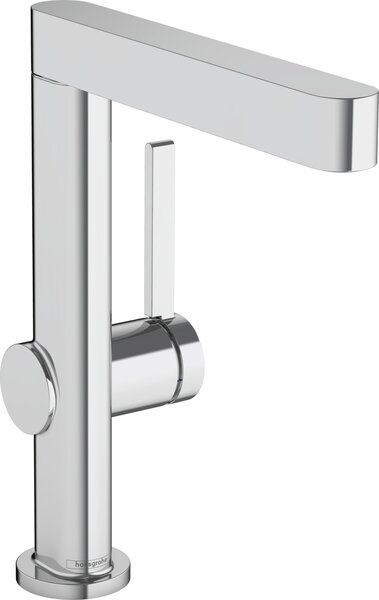Hansgrohe Finoris - Páková umývadlová batéria 230 s otočným výtokom a odtokovou súpravou Push-Open, chróm 76060000