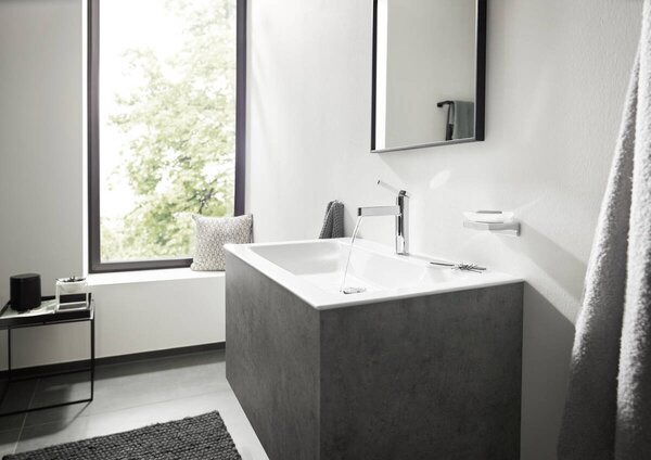 Hansgrohe Finoris - Páková umývadlová batéria 110 s odtokovou súpravou s tiahlom, chróm 76020000