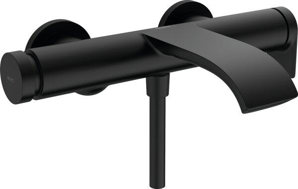 Hansgrohe Vivenis - Páková vaňová batéria nástenná, čierna matná 75420670
