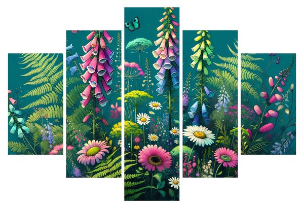 Obraz - Lúčne kvety (150x105 cm)
