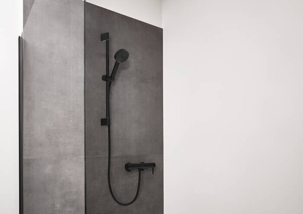 Hansgrohe Finoris - Páková sprchová batéria nástenná, čierna matná 76620670