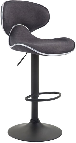 Barová stolička Las Vegas 2 ~ látka, čierna podnož Farba Tmavo sivá