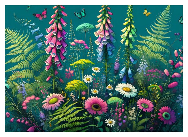 Obraz - Lúčne kvety (70x50 cm)
