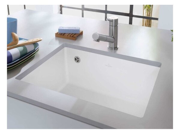 Villeroy & Boch Subway 60 SU - Keramický drez pod dosku 545x440 mm, alpská biela CeramicPlus 331001R1