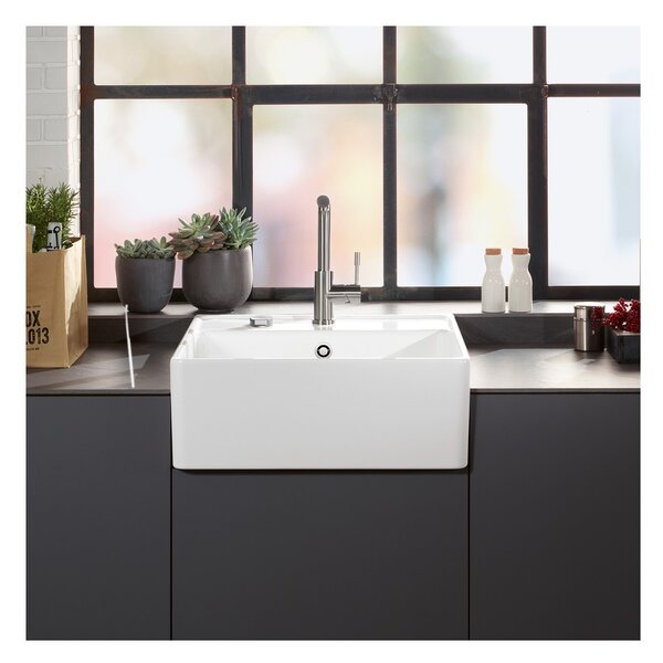 Villeroy & Boch Single-bowl - Keramický drez 595x630x220 mm, alpská biela CeramicPlus 632061R1