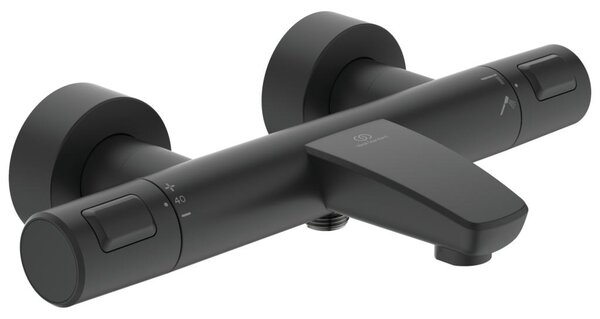 Ideal Standard CeraTherm T25 - Vaňová termostatická batéria nástenná, čierna matná A7544XG