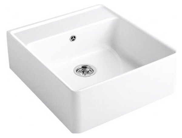 Villeroy & Boch Single-bowl - Keramický drez 595x630x220 mm, alpská biela CeramicPlus 632061R1