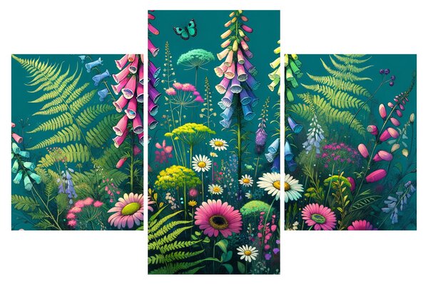 Obraz - Lúčne kvety (90x60 cm)
