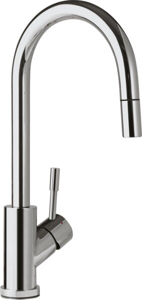 Villeroy & Boch Umbrella Flex - Drezová batéria stojanková s výsuvnou sprchou, lesklá nerez 925400LE