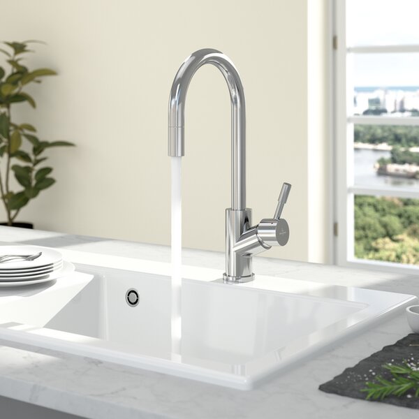 Villeroy & Boch Umbrella Flex - Drezová batéria stojanková s výsuvnou sprchou, lesklá nerez 925400LE