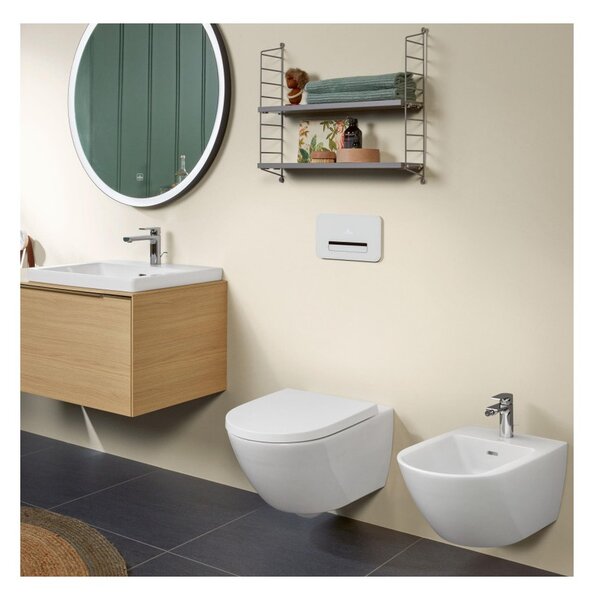Villeroy & Boch Subway 3.0 - Bidet závesný 375x560 mm, alpská biela 44700001