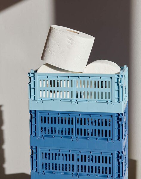 HAY Úložný box Colour Crate Small, dark blue