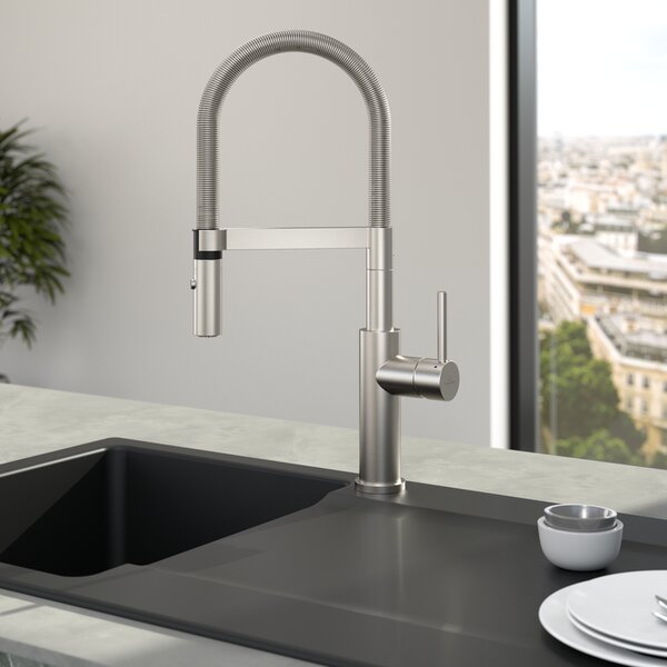 Villeroy Boch Steel Expert 2.0 - Drezová batéria stojanková strunová, nerez 928000LC