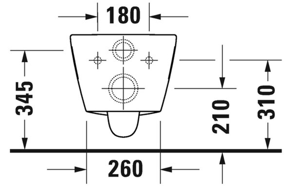 Duravit D-Neo - Závesné WC Rimless®, 540x370 mm, biela 2578090000