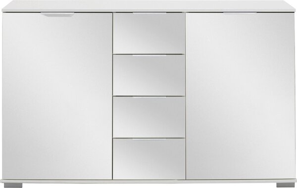 KOMODA, biela, 130/83/41 cm Carryhome - Komody