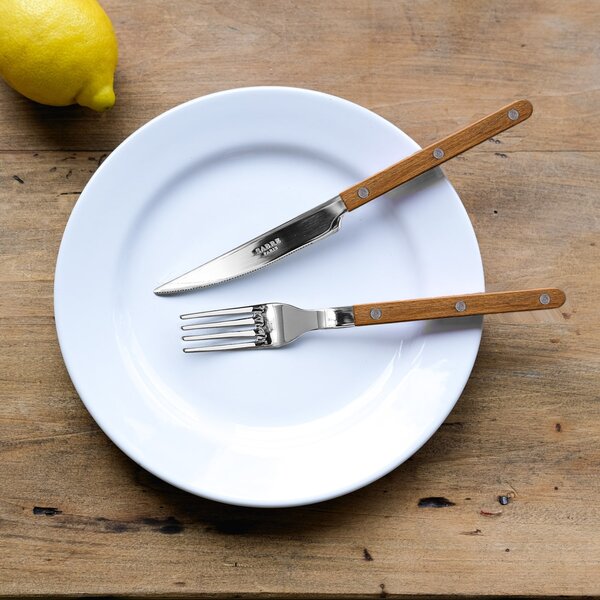 4-dielna sada príborov Bistrot Brillant – Teak