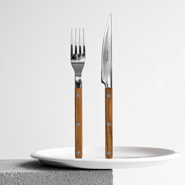 4-dielna sada príborov Bistrot Brillant – Teak