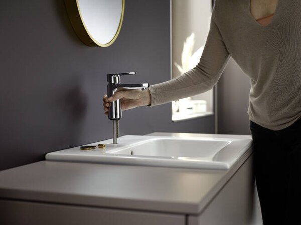 Hansgrohe Vernis Blend - Páková umývadlová batéria 100 bez odtokovej súpravy, chróm 71580000