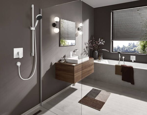 Hansgrohe Vivenis - Páková sprchová batéria pod omietku, biela matná 75615700