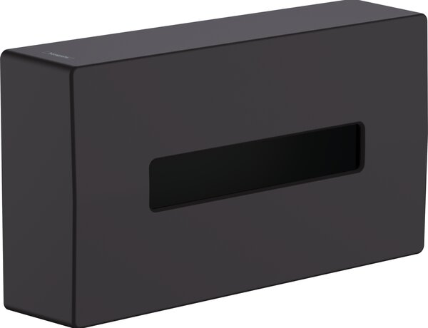 Hansgrohe AddStoris - Zásobník na kozmetické obrúsky, čierna matná 41774670