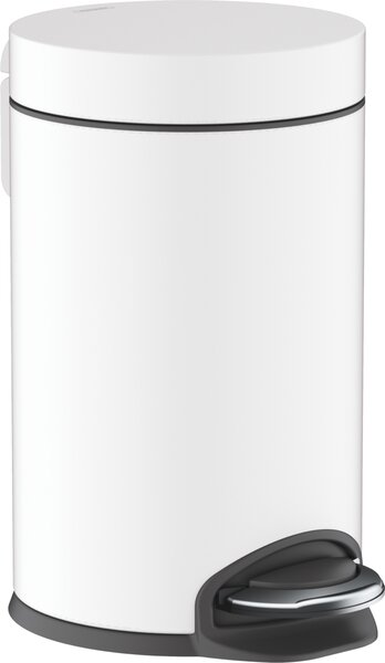 Hansgrohe AddStoris - Odpadkový kôš nášľapný, biela matná 41775700