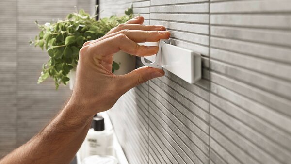 Hansgrohe WallStoris - Háčiky na uterák, úzke, biela matná 27929700