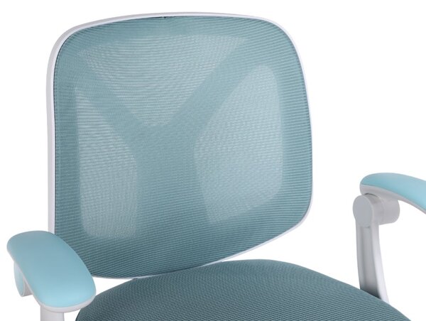 Detská otočná stolička Neoseat JUNI 010 s podnožou — látka, modrá