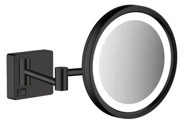 Hansgrohe AddStoris - Kozmetické zrkadlo s LED osvetlením, čierna matná 41790670