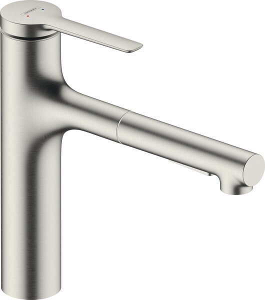 Hansgrohe Zesis M33 - Páková kuchynská batéria 160, vyťahovacia spŕška, 2jet, sBox lite, vzhľad nerezu 74804800