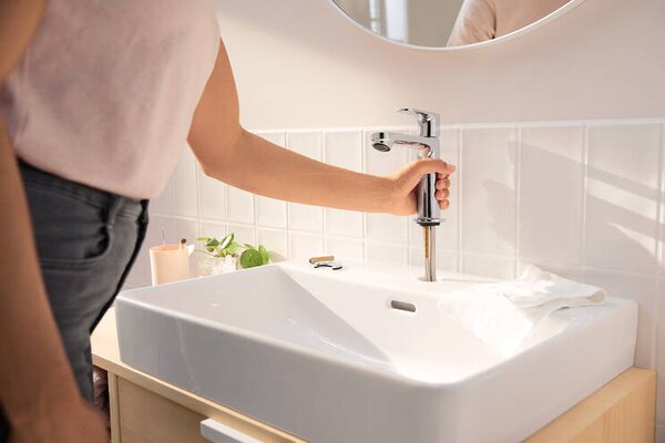 Hansgrohe Rebris S - Páková umývadlová batéria 110 CoolStart bez odtokovej súpravy, chróm 72520000