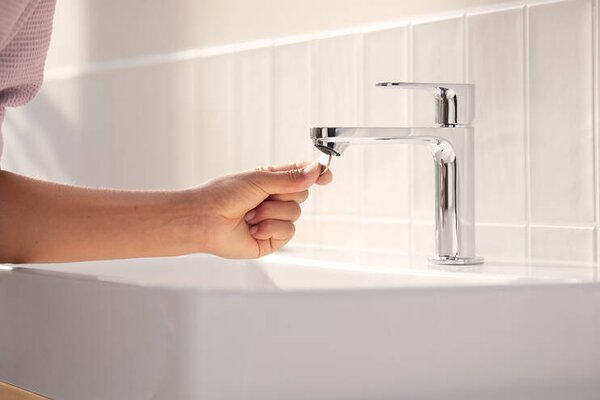 Hansgrohe Rebris S - Páková umývadlová batéria 110 CoolStart bez odtokovej súpravy, chróm 72520000