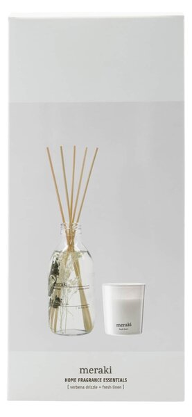 Darčeková sada Verbena Drizzle / Fresh Linen – difúzor vône + sviečka