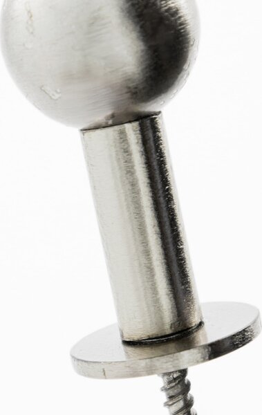Kovový vešiak Ball Silver Finish Small – set 2 ks