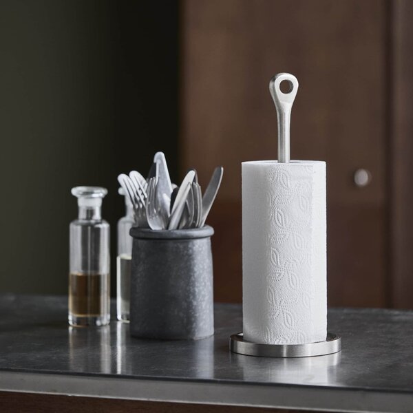 Stojan na kuchynské utierky Eden Brushed Silver Finish