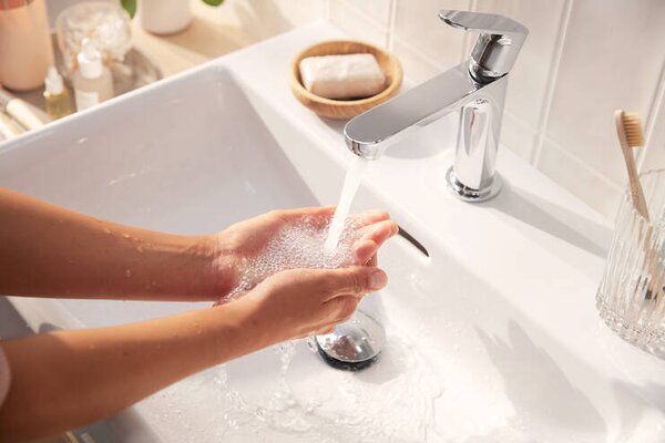 Hansgrohe Rebris S - Páková umývadlová batéria 110 CoolStart bez odtokovej súpravy, chróm 72520000